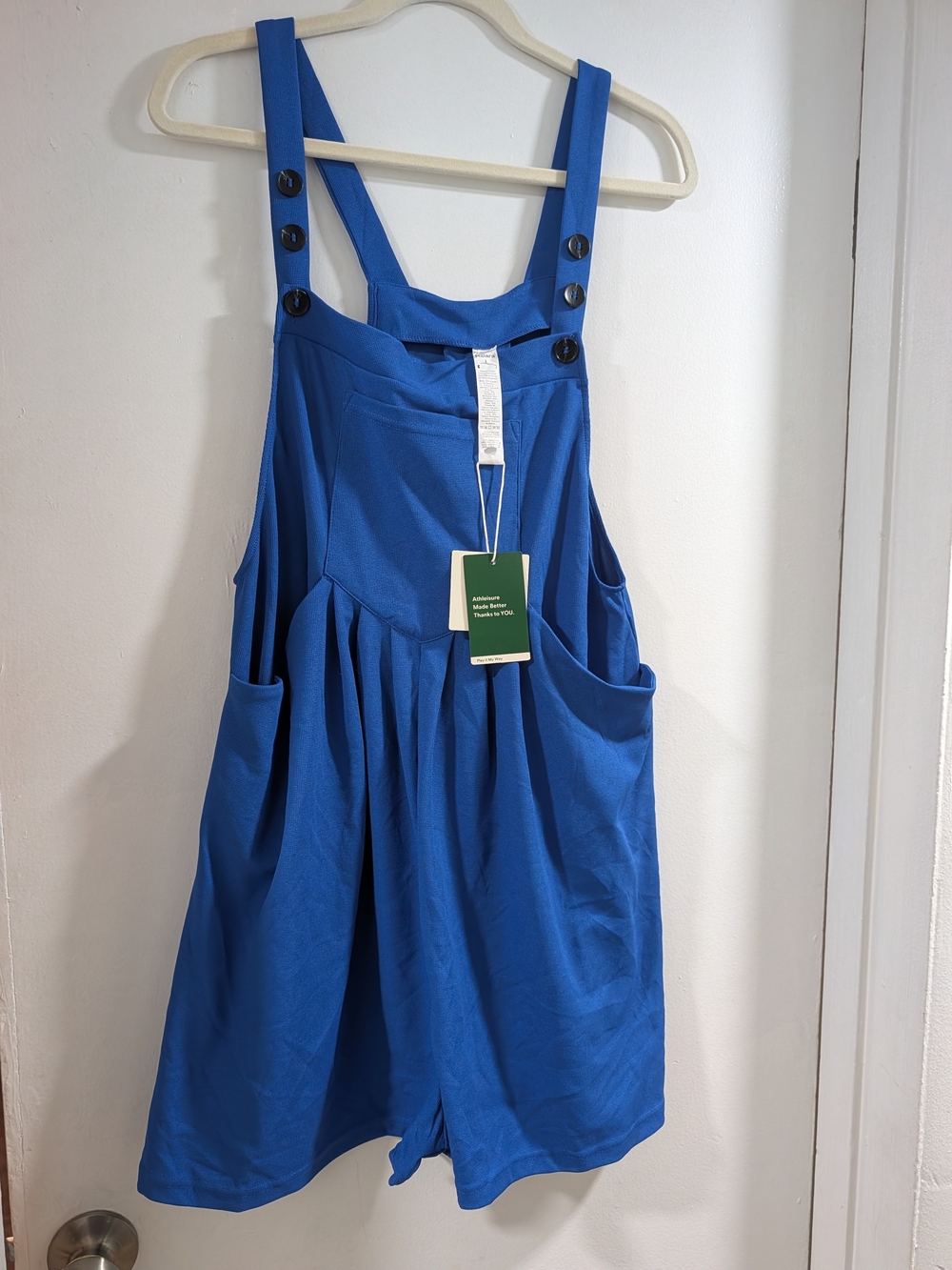 HALARA Sapphire Blue Romper with Pockets